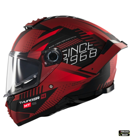 Casti Integrale Mt Helmets - Casca integrala MT Thunder 4 SV Luminence D5 rosu mat (ochelari soare integrati) – tip viziera: MT-V-28B
