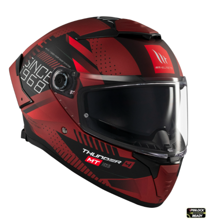 Casca integrala MT Thunder 4 SV Luminence D5 rosu mat (ochelari soare integrati) – tip viziera: MT-V-28B [6]