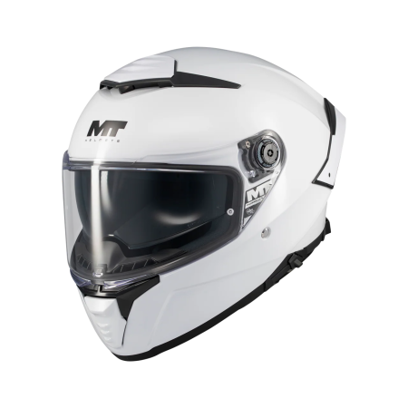 Casti Integrale - Casca integrala MT Thunder 4 SV Pure A0 alb lucios (ochelari soare integrati)