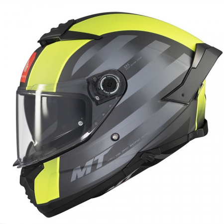 Casti Integrale Mt Helmets - Casca integrala MT Thunder 4 SV Treads D3 galben fluor mat (ochelari soare integrati)