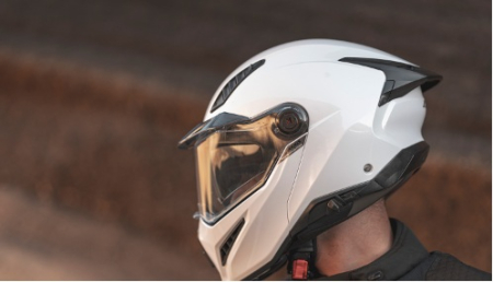 Casca modulabila (flip-up) Axxis GhostFighter SV A0 alb lucios (ochelari soare integrati) Pinlock Ready – tip viziera: MT-V-36 [6]