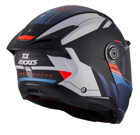 Casca modulabila (flip-up) Axxis GhostFighter SV Sleek B7 albastru mat (ochelari soare integrati) Pinlock Ready – tip viziera: MT-V-36 [2]