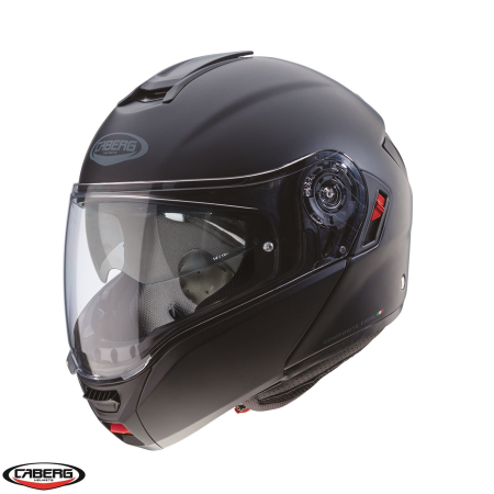 Casti Flip-up/Modulare - Casca modulabila (flip-up) Caberg model Levo X 17 negru mat Pinlock ready – lentila Pinlock inclusa (fibra de sticla)