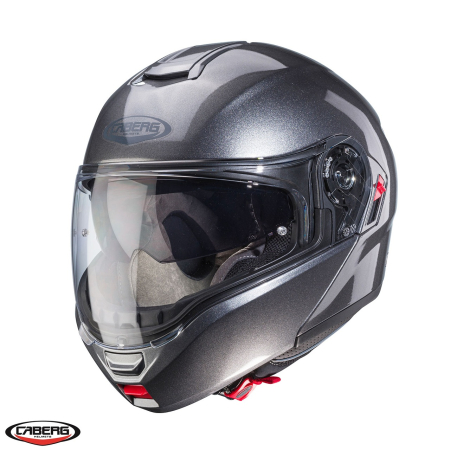 Casti Flip-up/Modulare - Casca modulabila (flip-up) Caberg model Levo X N1 gri metalic lucios Pinlock ready – lentila Pinlock inclusa (fibra de sticla)