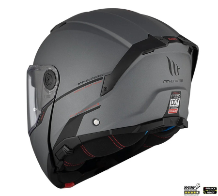 Casca modulabila MT Atom 2 SV A2 titanium mat (ochelari soare integrati) Pinlock Ready – tip viziera: MT-V-35 [5]