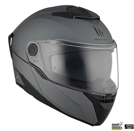 Casca modulabila MT Atom 2 SV A2 titanium mat (ochelari soare integrati) Pinlock Ready – tip viziera: MT-V-35 [2]