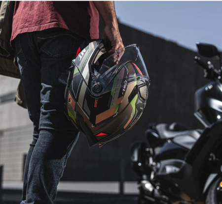 Casca modulabila MT Atom 2 SV Bast A6 military (maro/verde mat) (ochelari soare integrati) Pinlock Ready – tip viziera: MT-V-35 [7]