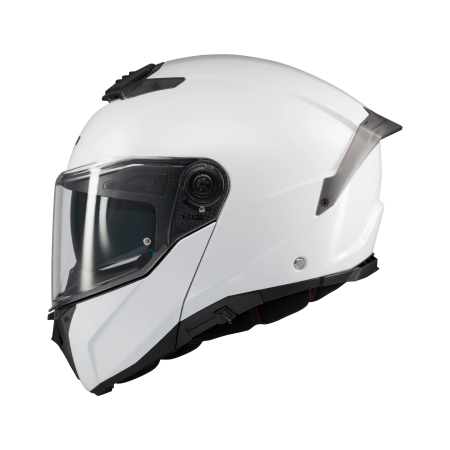 Casca modulabila MT Atom 2 SV Pure A0 alb lucios (ochelari soare integrati) + lentila antiaburire Pinlock 70 cadou – tip viziera: MT-V-35 [1]