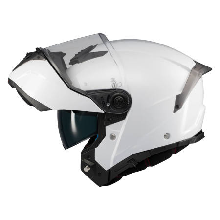 Casca modulabila MT Atom 2 SV Pure A0 alb lucios (ochelari soare integrati) + lentila antiaburire Pinlock 70 cadou – tip viziera: MT-V-35 [5]