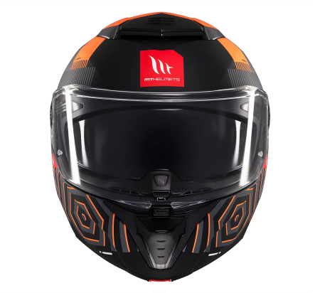 Casca modulabila MT Atom 2 SV Strange C4 gri/portocaliu mat (ochelari soare integrati) Pinlock Ready – tip viziera: MT-V-35 [1]