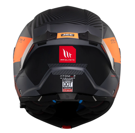Casca modulabila MT Atom 2 SV Strange C4 gri/portocaliu mat (ochelari soare integrati) Pinlock Ready – tip viziera: MT-V-35 [8]