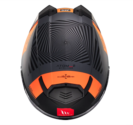 Casca modulabila MT Atom 2 SV Strange C4 gri/portocaliu mat (ochelari soare integrati) Pinlock Ready – tip viziera: MT-V-35 [7]