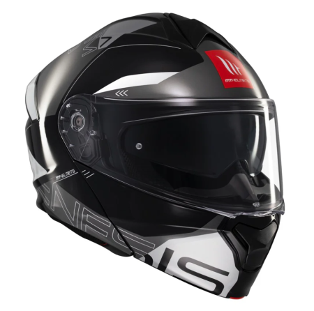 Casca modulabila MT Genesis SV Atempo B2 negru/gri lucios Pinlock ready – omologare noua ECE 22.06 – tip viziera: MT-V-25 [1]