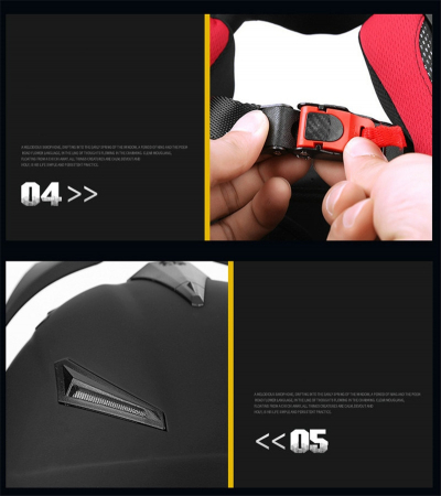 Casca moto,atv cu viziera Spark, rosu lucios [5]