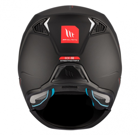 Casca MT Streetfighter negru mat (ochelari soare integrati) – masca (protectie) barbie si cozoroc detasabile – omologare noua ECE 22.06 [6]