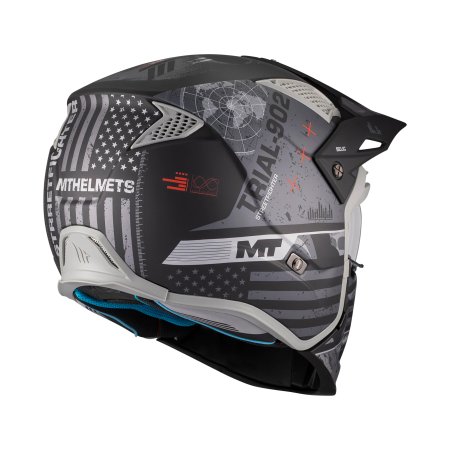 Casca MT Streetfighter SV S Belic B2 gri/negru mat (ochelari soare integrati) – masca (protectie) barbie si cozoroc detasabile – omologare noua ECE 22.06 [2]