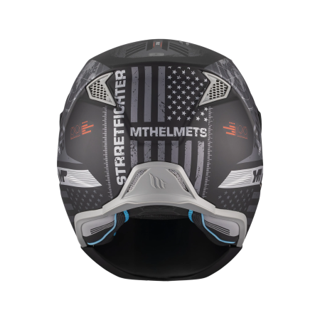 Casca MT Streetfighter SV S Belic B2 gri/negru mat (ochelari soare integrati) – masca (protectie) barbie si cozoroc detasabile – omologare noua ECE 22.06 [3]