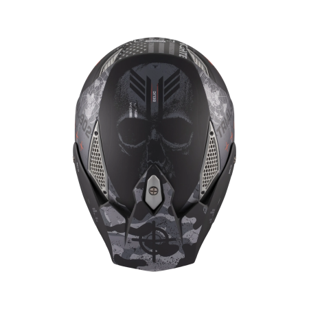 Casca MT Streetfighter SV S Belic B2 gri/negru mat (ochelari soare integrati) – masca (protectie) barbie si cozoroc detasabile – omologare noua ECE 22.06 [4]