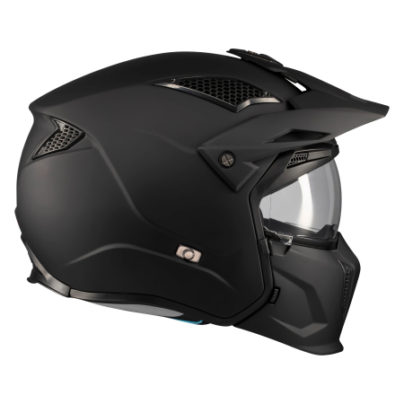 Casca MT Streetfighter SV S Pure A1 negru mat (ochelari soare integrati) – masca (protectie) barbie si cozoroc detasabile – omologare noua ECE 22.06 [3]