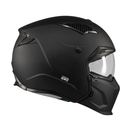 Casca MT Streetfighter SV S Pure A1 negru mat (ochelari soare integrati) – masca (protectie) barbie si cozoroc detasabile – omologare noua ECE 22.06 [6]
