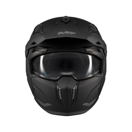 Casca MT Streetfighter SV S Pure A1 negru mat (ochelari soare integrati) – masca (protectie) barbie si cozoroc detasabile – omologare noua ECE 22.06 [1]