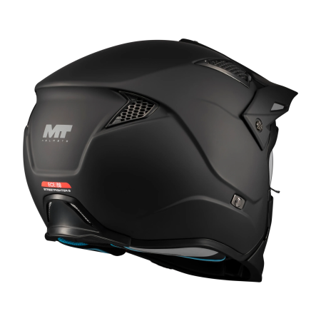 Casca MT Streetfighter SV S Pure A1 negru mat (ochelari soare integrati) – masca (protectie) barbie si cozoroc detasabile – omologare noua ECE 22.06 [4]