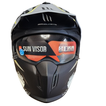 Casca MT Streetfighter SV S Tackle B2 gri mat (ochelari soare integrati) – masca (protectie) barbie si cozoroc detasabile – omologare noua ECE 22.06 [7]