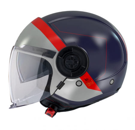 Casca MT Viale SV 68 Unit albastru mat (ochelari soare integrati) (open face) [1]