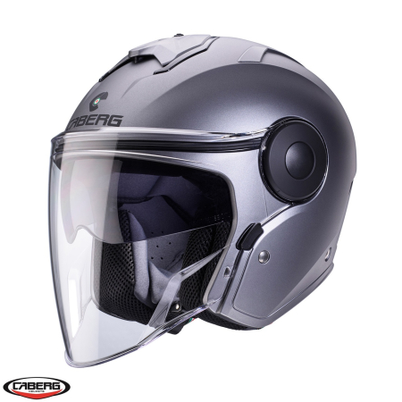 Casti Open-Face - Casca open face (jet) Caberg model Soho SV 91 gun metal (titanium) mat