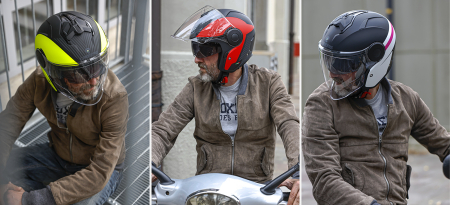 Casca open face (jet) Caberg model Soho SV G8 blue jeans (albastru) mat [3]