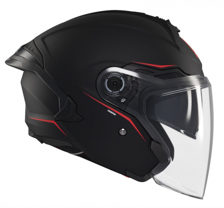 Casca open face motociclete MT Cosmo negru mat (ochelari soare integrati) [3]