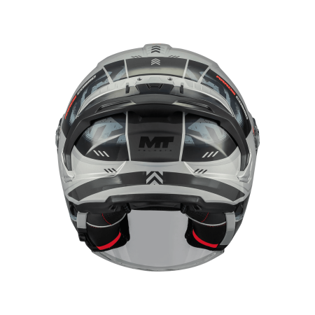 Casca open face motociclete MT Cosmo SV Arrow C2 gri lucios (ochelari soare integrati) – tip viziera: MT-V-37 [4]