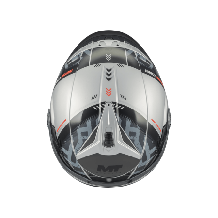 Casca open face motociclete MT Cosmo SV Arrow C2 gri lucios (ochelari soare integrati) – tip viziera: MT-V-37 [5]