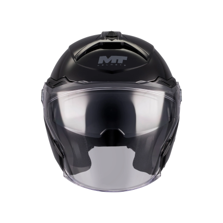 Casca open face motociclete MT Cosmo SV Pure A1 negru lucios (ochelari soare integrati) – tip viziera: MT-V-37 [2]