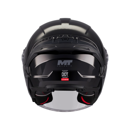 Casca open face motociclete MT Cosmo SV Pure A1 negru lucios (ochelari soare integrati) – tip viziera: MT-V-37 [4]