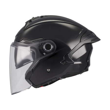 Casca open face motociclete MT Cosmo SV Pure A1 negru lucios (ochelari soare integrati) – tip viziera: MT-V-37 [1]