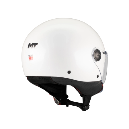 Casca open face motociclete MT Street S Pure A0 alb lucios – omologare noua ECE 22.06 – tip viziera: MT-V-15B [4]