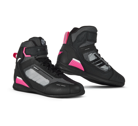 Echipament - Ghete (cizme) moto Racing femei Seventy model SD-BR2 Veloce culoare: negru/roz
