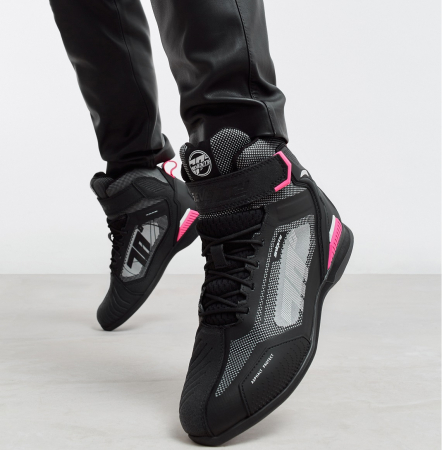 Ghete (cizme) moto Racing femei Seventy model SD-BR2 Veloce culoare: negru/roz [2]