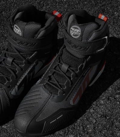 Ghete (cizme) moto Racing Unisex Seventy model SD-BR2 Veloce culoare: negru/rosu [2]