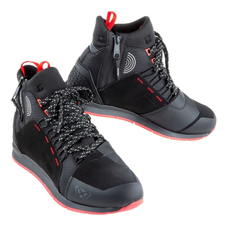 Ghete moto Urban barbati All Season Ixon model Freaky WP MS culoare: negru/rosu/alb (100% waterproof) [1]
