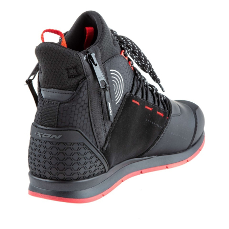 Ghete moto Urban barbati All Season Ixon model Freaky WP MS culoare: negru/rosu/alb (100% waterproof) [6]