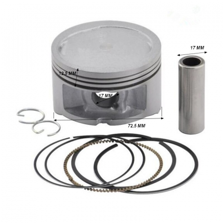 Kit piston si segmenti ATV Linhai 300cc 72.5mm, cod 22505a [1]