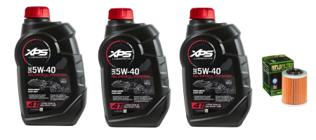Consumabile/Ulei - Kit ulei/revizie Can Am BRP 5w40 ulei XPS+ filtru ulei Hiflo