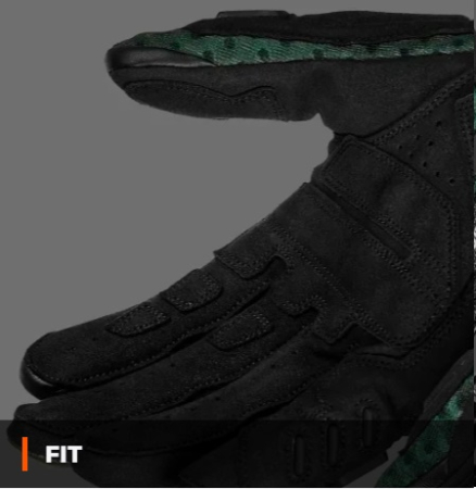 Manusi barbati Naked/Adventure vara Seventy model SD-N60 Two Stroke culoare: negru/verde/rosu – degete tactile [3]