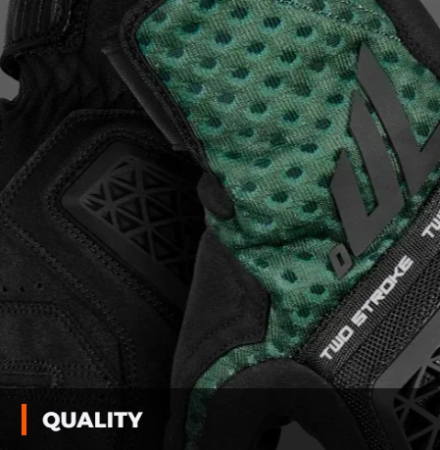 Manusi barbati Naked/Adventure vara Seventy model SD-N60 Two Stroke culoare: negru/verde/rosu – degete tactile [2]