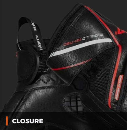 Manusi barbati Racing/Naked vara Seventy model SD-N30 Mugello culoare: negru/rosu – degete tactile [3]