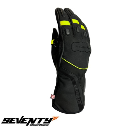 Manusi barbati Touring iarna Seventy model SD-T7 Gobi negru/galben fluor [1]