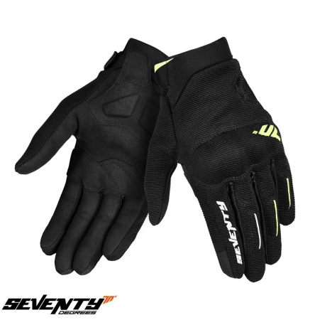 Echipament - Manusi barbati Urban vara Seventy model SD-C40 Asphalt culoare: negru/galben fluor – degete tactile