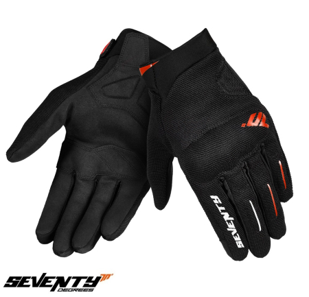 Echipament - Manusi barbati Urban vara Seventy model SD-C40 Asphalt culoare: negru/rosu – degete tactile